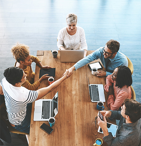 content management services consultants at meeting