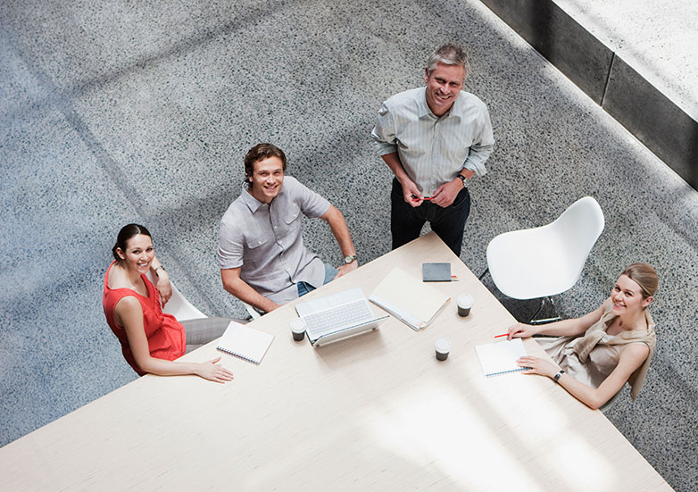 Consultants working on OnBase content services